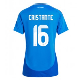 Dámské fotbalový oblečení Itálie Bryan Cristante #16 Domácí košile ME 2024 Krátkým Rukávem